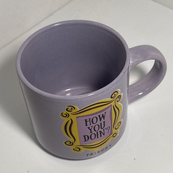 Friends TV Show Purple "How You Doin?" 12 oz Coffee Mug - Picture 3 of 6